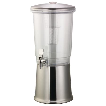 Service Ideas Double Wall Cold Beverage Dispenser, 3 Gallon, Stainless Steel CBDDW3GSS